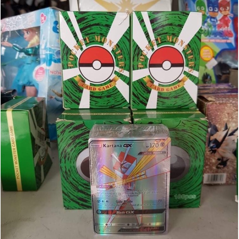 [Mã TOYDEC hoàn 20K xu đơn 50K] Bộ 100 thẻ Pokemon GX cao cấp - Pocket Monster Card Game