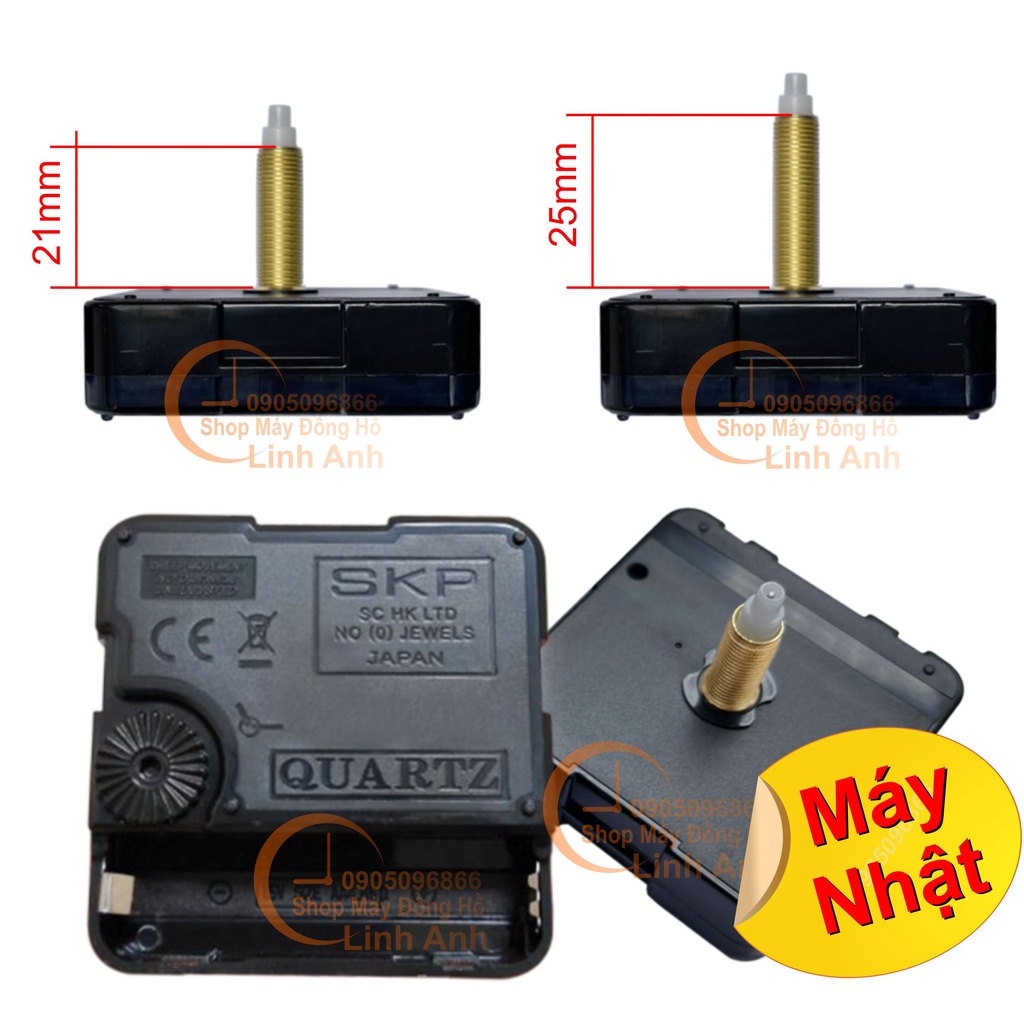 Máy đồng hồ treo tường trục siêu Dài (Trục 18mm - 23mm)