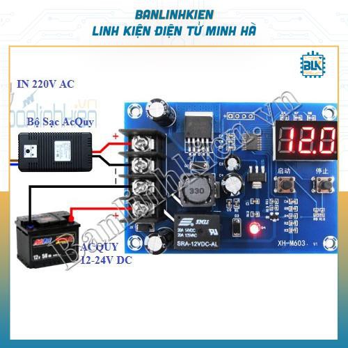 BLK Mạch Bảo Vệ Sạc Acquy Có Led Hiển Thị 12V-24V M603