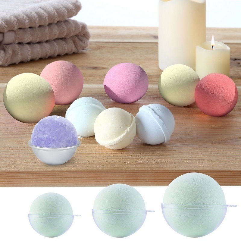 Set 10 quả cầu nhựa trong suốt dùng để trang trí cây thông Giáng sinh tiện lợi