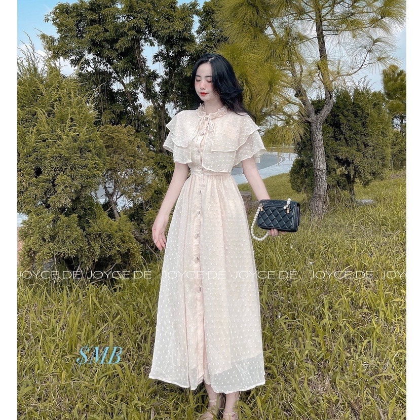 Váy thiết kế tiểu thư,váy công chúa đính cúc xinh xắn | BigBuy360 - bigbuy360.vn