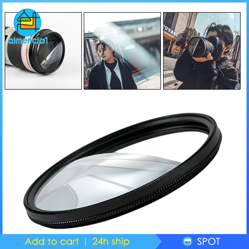 HighQuality 77mm Split Field+2 Dioptre Optical Glass Filter w/Rotatable Ring