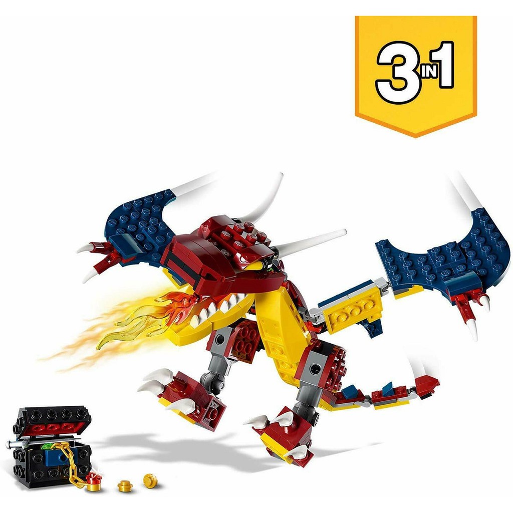 Bộ lắp ráp Rồng Lửa - LEGO Creator 31102 (234 Chi Tiết)