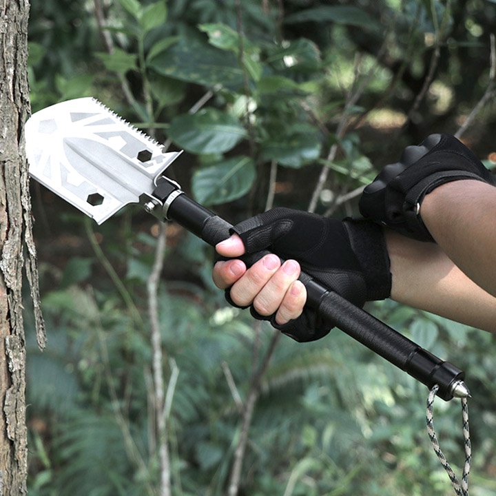 Xẻng Đa Năng [ 2 Khúc ] Xếp Gọn Đi Phượt, Cắm Trại