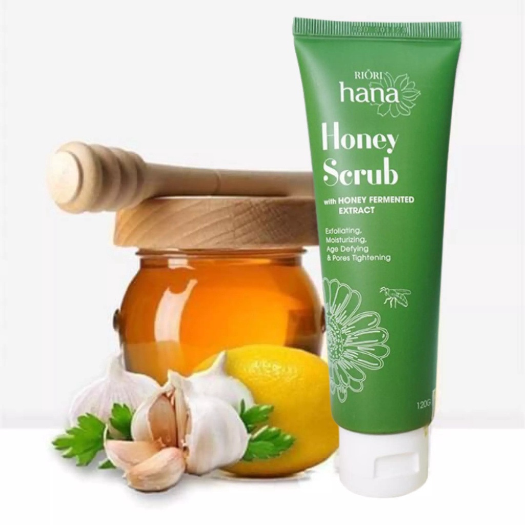 Tẩy Tế Bào Chết Da Mặt Riori Honey Scrub 120g - Gel Làm Sạch Da Chết dịu nhẹ phù hợp mọi loại da kể cả da dầu mụn
