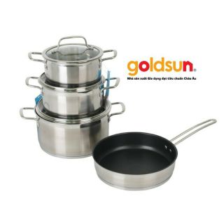 Bộ nồi xuất khẩu đáy từ goldsun gh01-4307sg