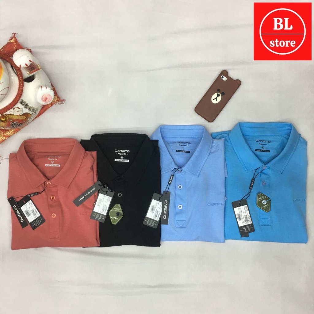 Áo polo nam trơn cao cấp chính hãng CARDINO, áo thun nam cổ bẻ đẹp Modal-Cotton đàn hồi kháng khuẩn | BigBuy360 - bigbuy360.vn