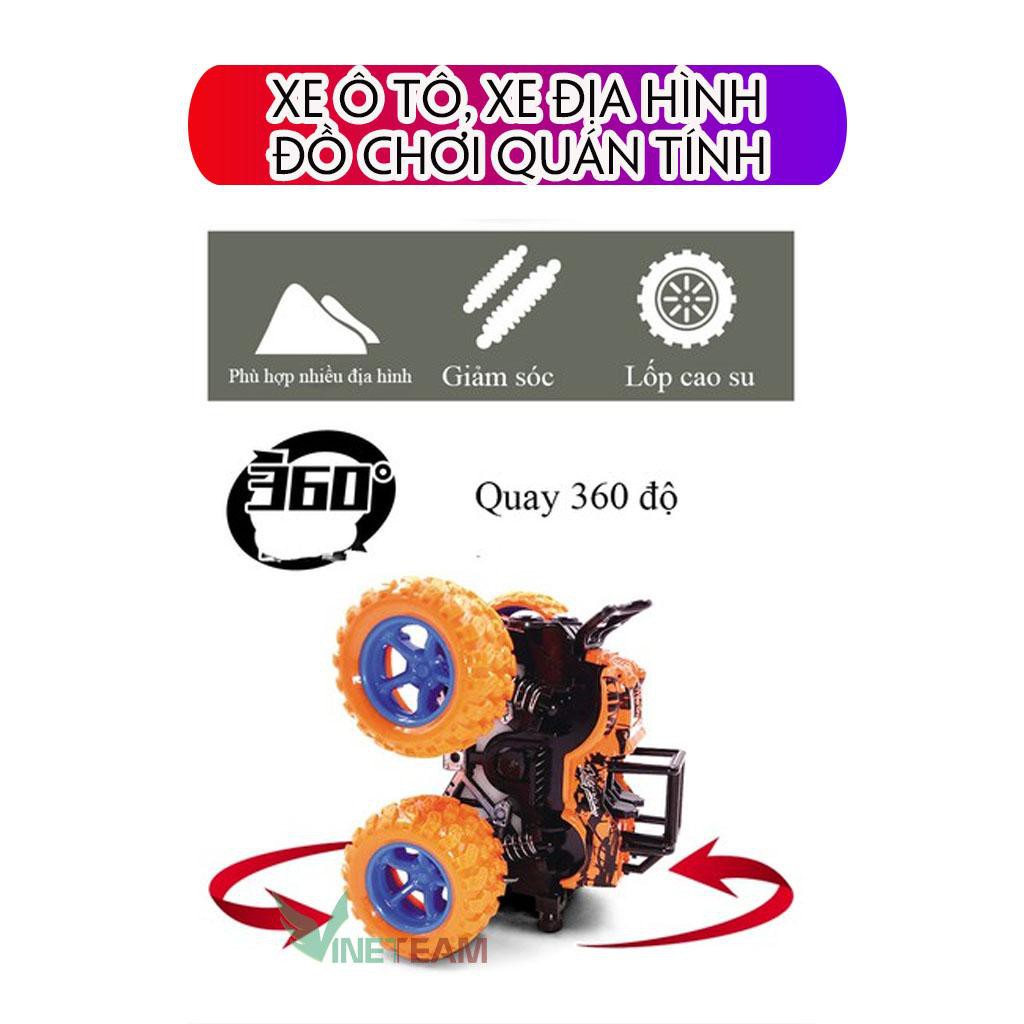 Ô tô đồ chơi địa hình bánh to, xe quán tính nhiều màu sắc