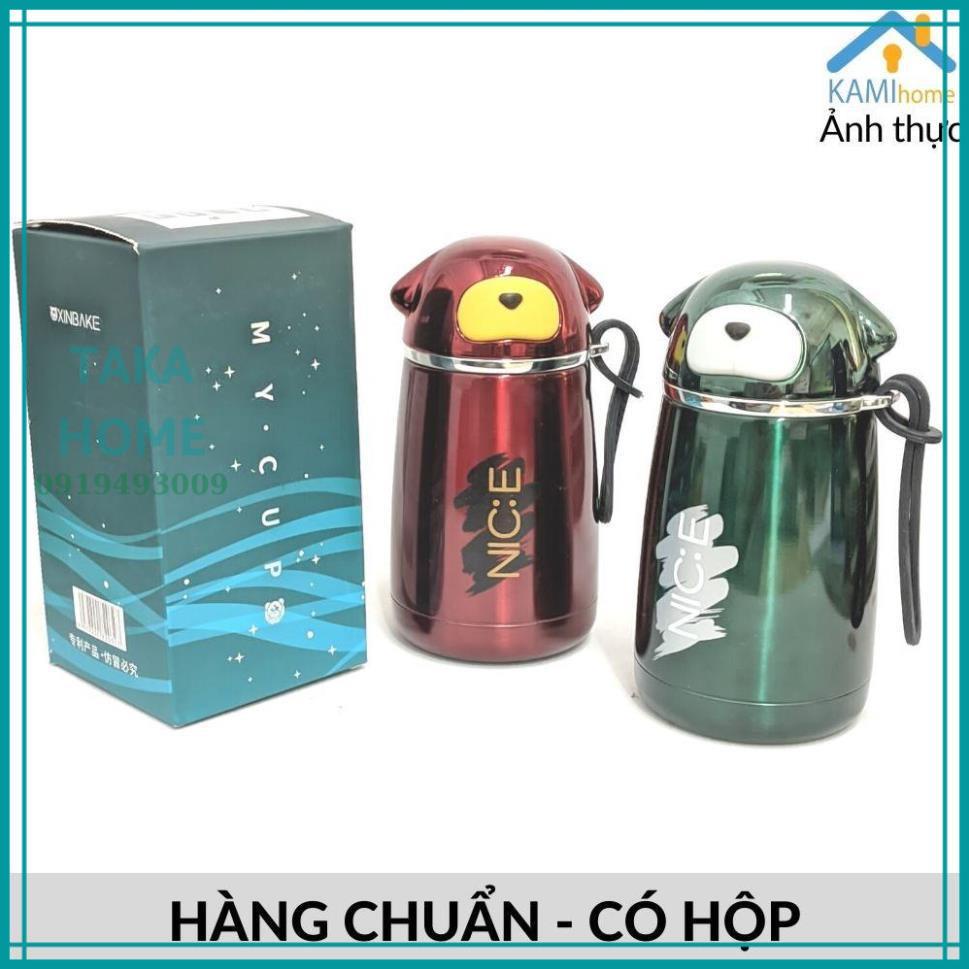 Bình giữ nhiệt cho bé giữ nhiệt nóng lạnh 300ml Inox cao cấp 304 hình dễ thương ,HOT LỖI 1 ĐỔI 1 TAKA HOME
