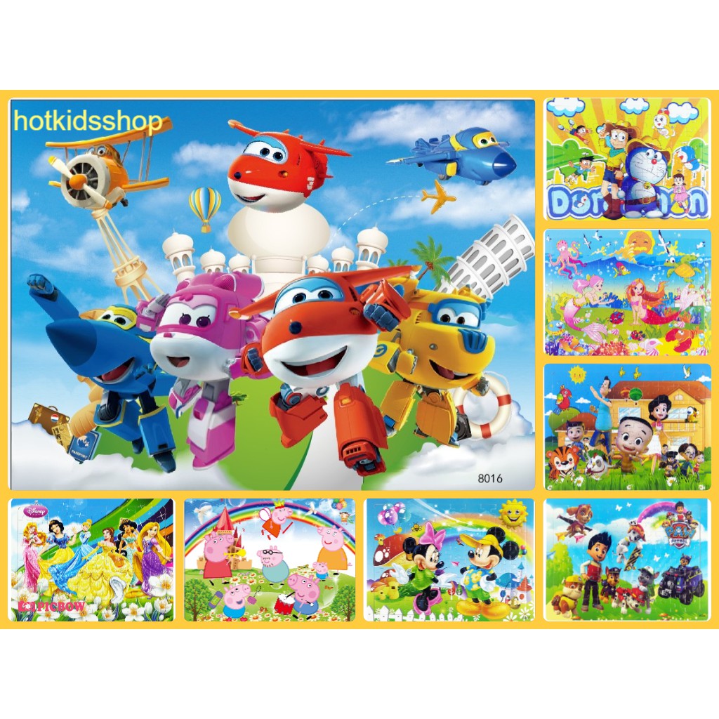 Bộ Tranh Ghép Hình 80 Mảnh Bảng Gỗ, Tranh Ghép Gỗ Cho Bé, Jigsaw Puzzle, Xếp Hình Cho Bé