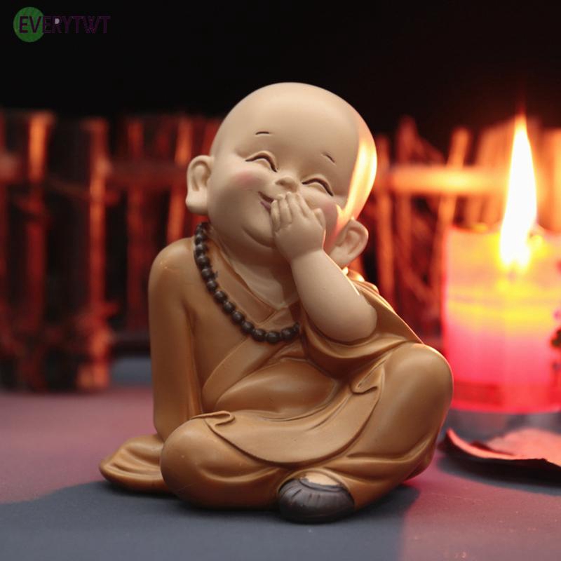 Buddha Small Monk Guanyin Home Decor Ornament Statues Ornament Sculpture Resin