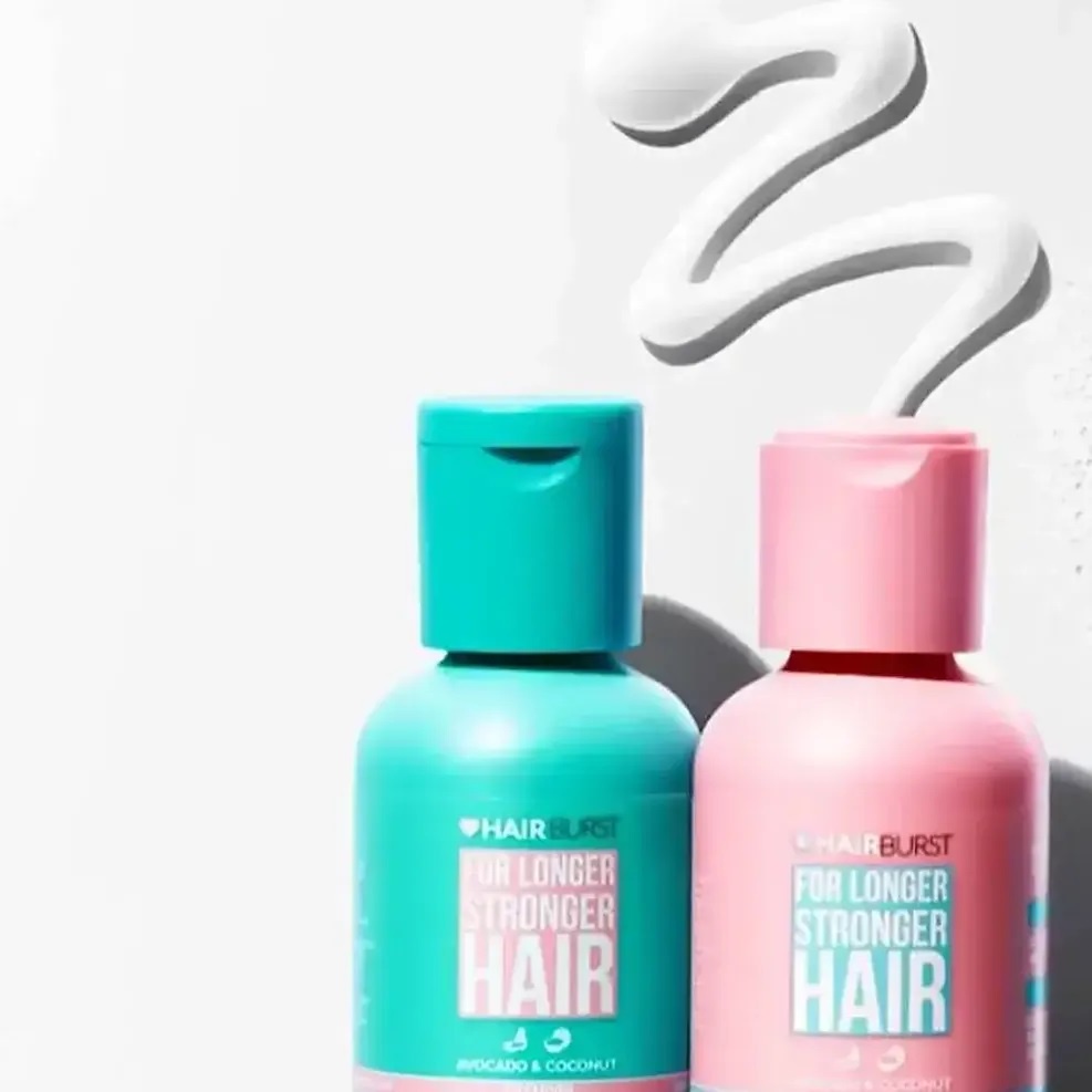 Set Mini Gội Xả HAIRBURST For Longer Stronger Hair Dưỡng Mọc Tóc - 60ml x 2