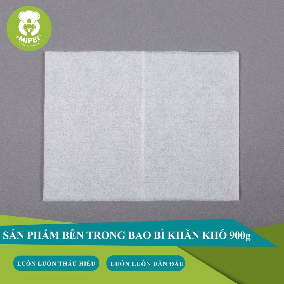 Khăn vải khô đa năng cho bé Mipbi (900g) - Khăn khô đa năng Mipbi gói lớn 900g