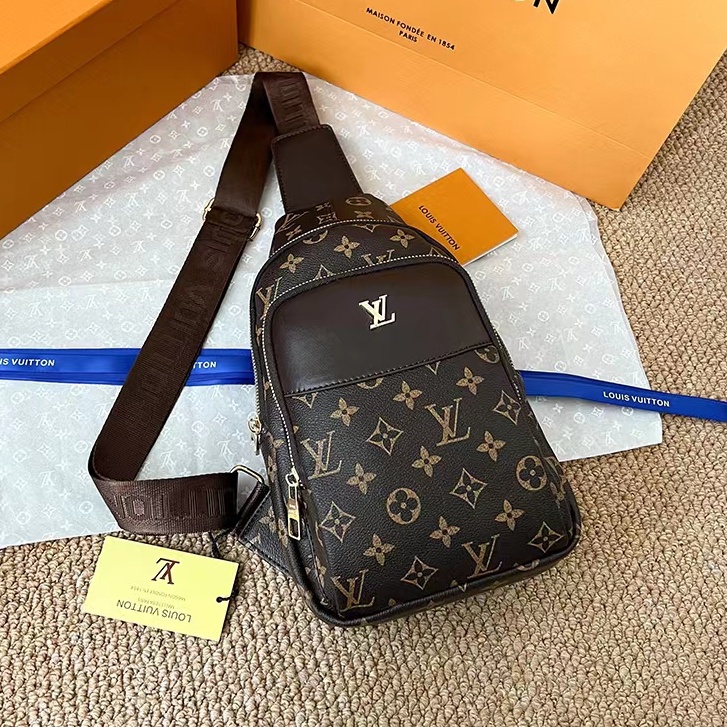 Túi bao tử nam nữ lv cao cấp đẹp RIKY túi đeo chéo nam nữ da pu thời trang unisex