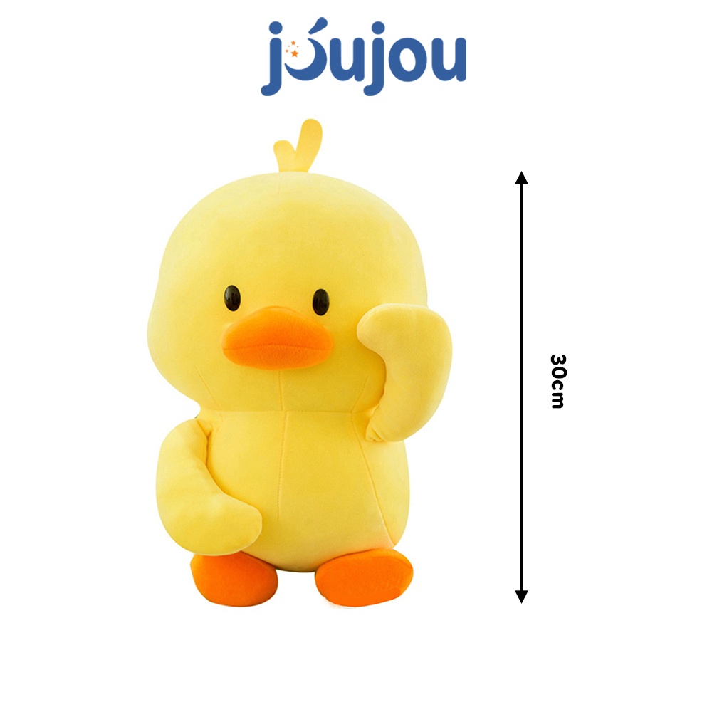 Gấu bông vịt vàng nhồi bông cute size 30cm cao cấp JouJou mềm mịn dễ thương cho bé