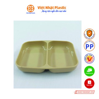Đĩa Chấm 2 Ngăn Việt Nhật Plastic 1205