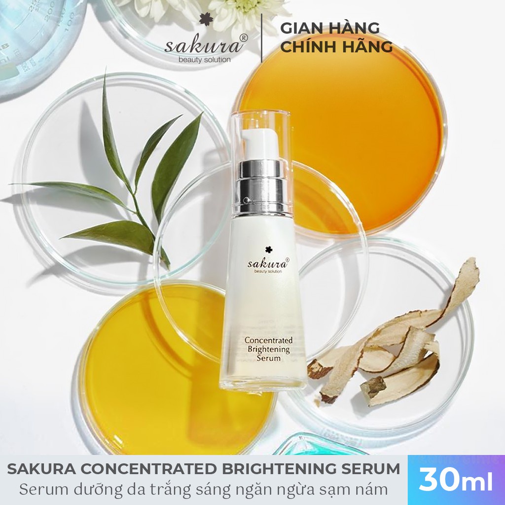 Serum dưỡng da trắng sáng ngăn ngừa sạm nám Sakura Concentrated Brightening Serum 30ml