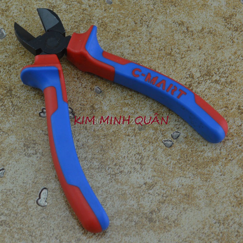 Kìm Cắt Cán Đỏ Xanh Cao Cấp 150mm/6&quot;, 175mm/7&quot;, 200mm/8&quot; B0163 C-Mart