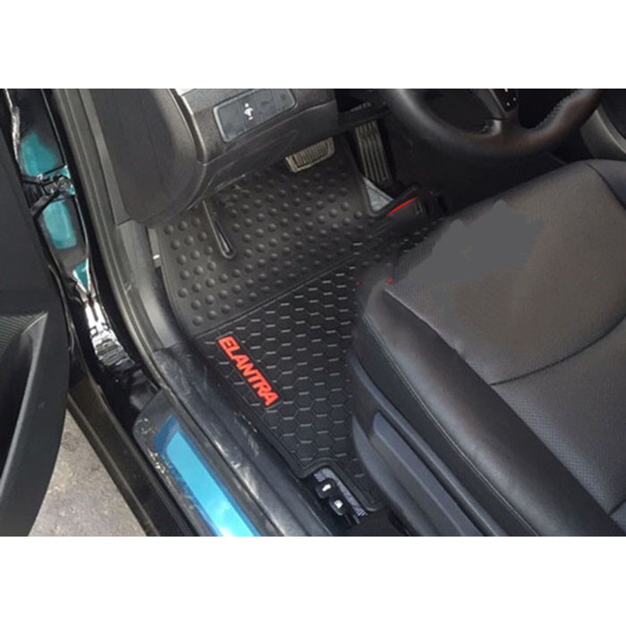Thảm Lót Sàn Cao Su Xe Elantra 2016 đến 2021-2023 Cao Su Ko Mùi