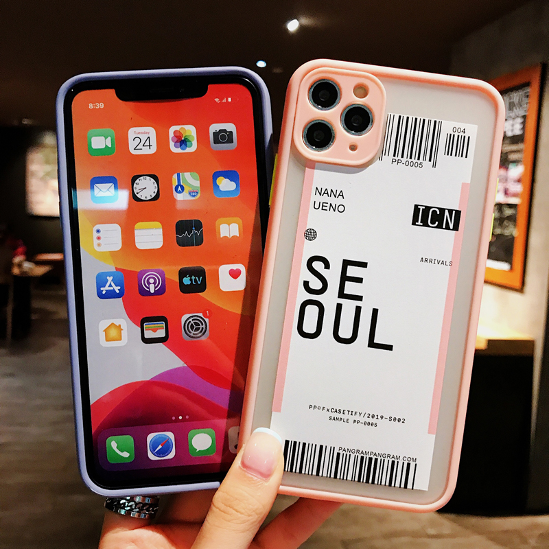 Mới Ốp Điện Thoại Hình Máy Bay New York Seoul La Cho Apple 7plus 8p