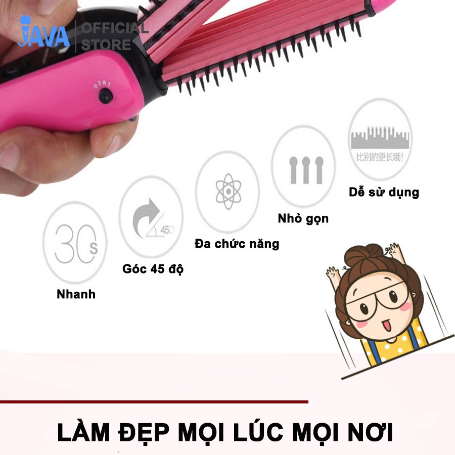 [ GIÁ LẺ BẰNG SỈ ] Máy làm tóc 3 in 1 đa năng Lược điện Nova - LÀM ĐẸP TẠI NHÀ