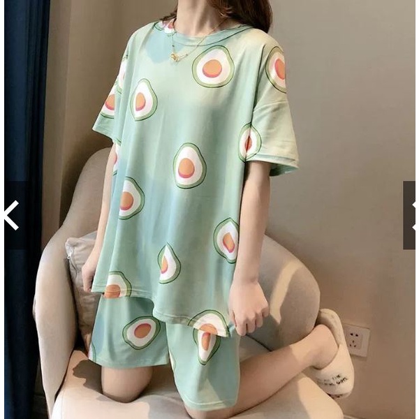 Đồ Bộ Nữ Tay Cộc Quần Cộc, Đồ Mặc Nhà Chất Thun Sữa Đủ Màu Đủ Size Hoạ Tiết Đa Dạng