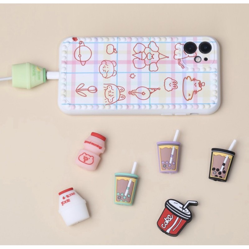 Đầu Thú Silicone Gắn Cáp Chống Gãy Đầu Sạc | BigBuy360 - bigbuy360.vn