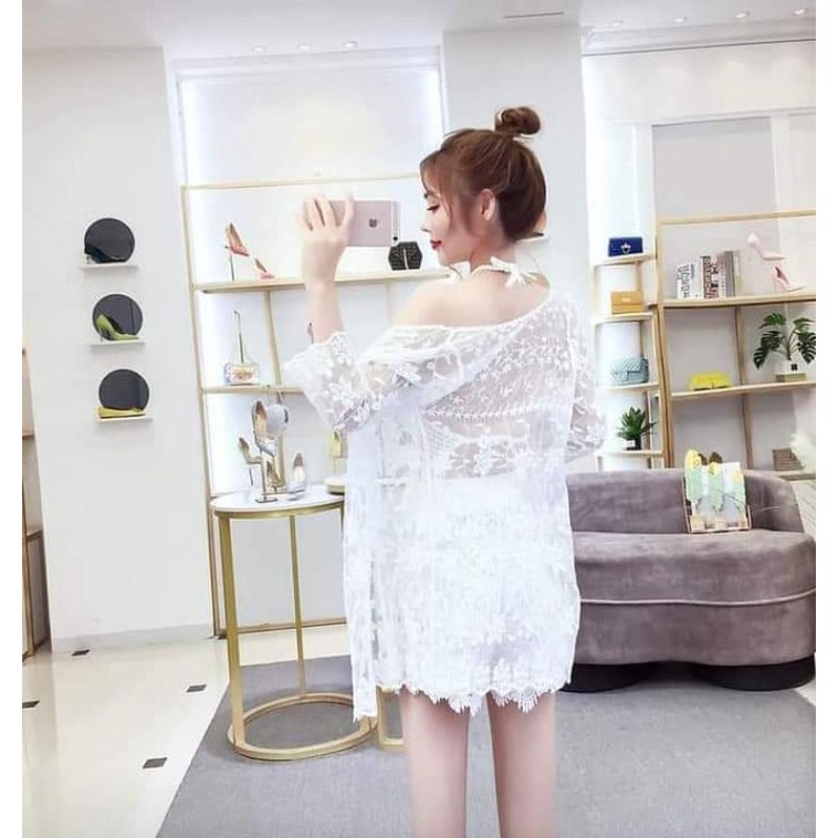 Bikini Len Đi Biển, Set Ren 3 Món Quảng Châu Tua Rua Tam Giác Vivi Shop [Có Tách Lẻ] [Kèm Ảnh Thật] | BigBuy360 - bigbuy360.vn