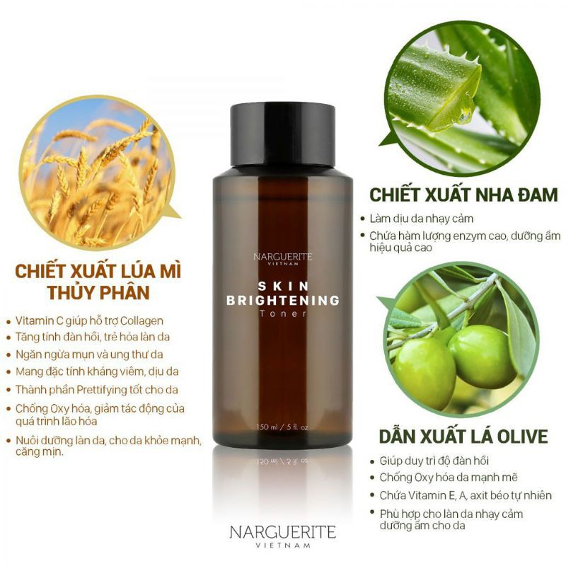 Nước hoa hồng ,Toner, làm sạch sáng da NARGUERITE 150ml | BigBuy360 - bigbuy360.vn
