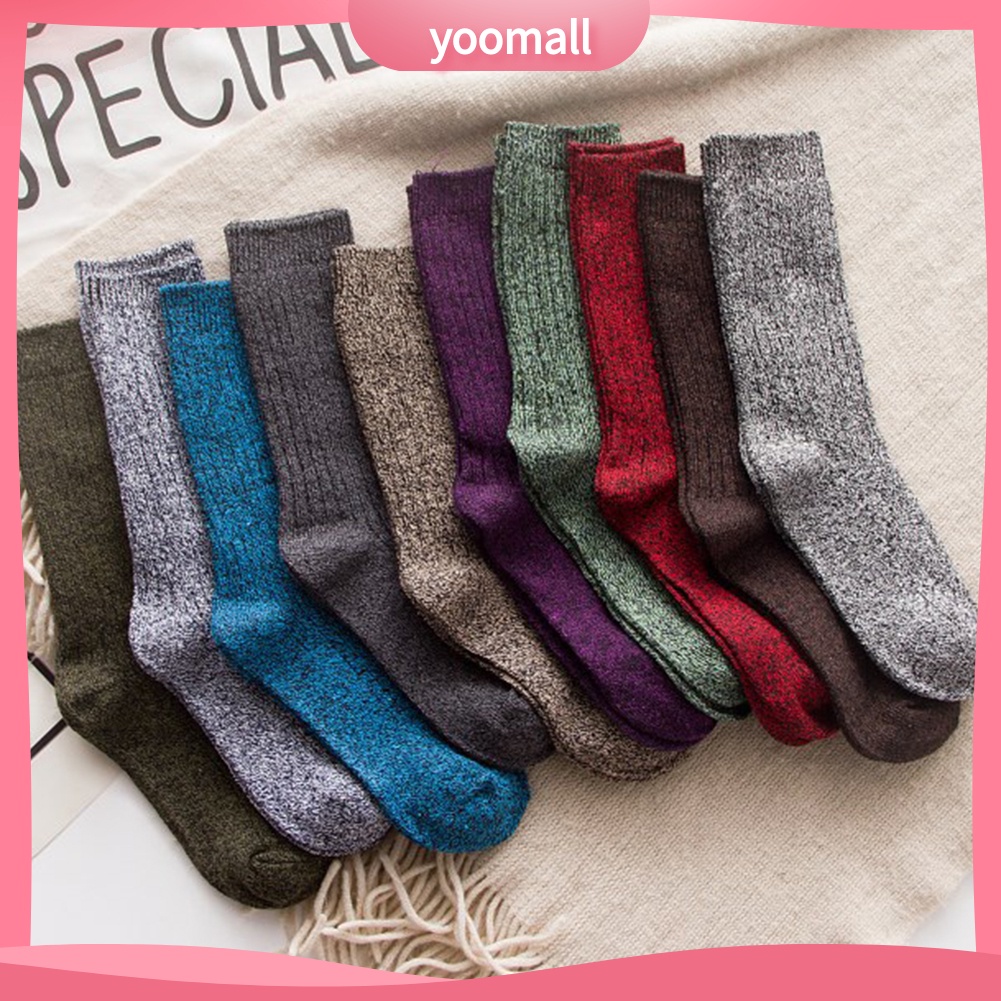 Vớ Màu Trơn Co Giãn Thoáng Khí Thời Trang Thu Đông Dành Cho Nam Và Nữ