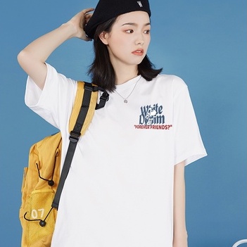 Áo Thun Ngắn Tay Dáng Rộng In Họa Tiết Hoạt Hình Xinh Xắn Dễ Phối Đồ