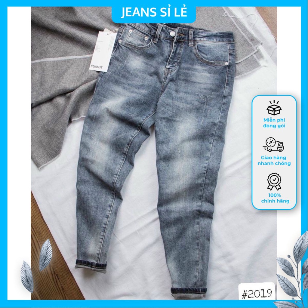 Quần jean nam dài 2019 9999 màu xanh trơn nhiều size phong cách trẻ trung năng động – Shop jean sỉ lẻ