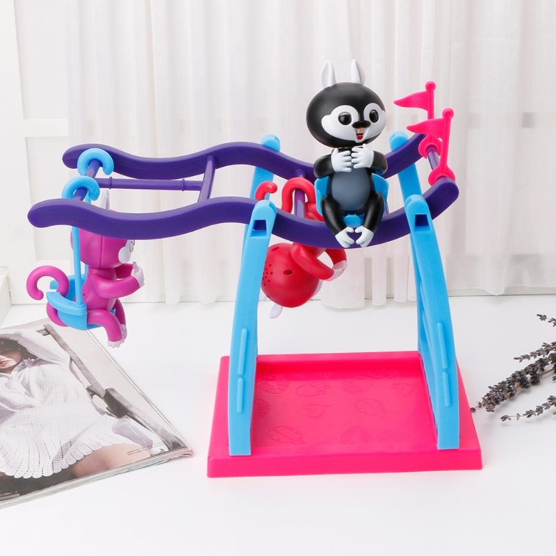 Đồ Chơi Gấu Trúc Ngón Tay Có Thể Chuyển Động Kèm Giá Đỡ Dễ Thương Cho Bé