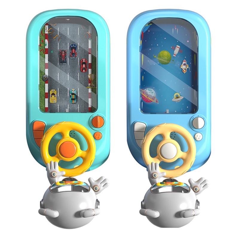 Đường Đua Xe Ô Tô Có Màn Hình Chuyển Động, Vô Lăng Điều Khiển Cho Bé Luyện Nhanh Tay Nhanh Mắt, Có Âm Thanh Vui Nhộn