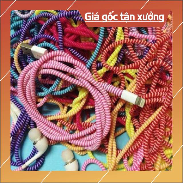 Combo 3 dây lò xo quấn bảo vệ cáp sạc và tai nghe