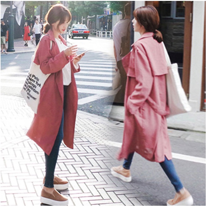 Áo khoác măng tô blazer dài