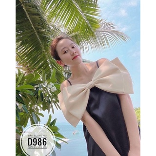 Đầm xuông nơ ngực bigsize