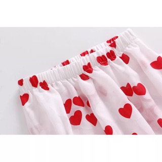 Set áo trái tim kèm chip, băng đô (7-15kg)