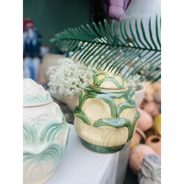 Hũ Đựng Tro Cốt Gốm Sứ Bình Dương