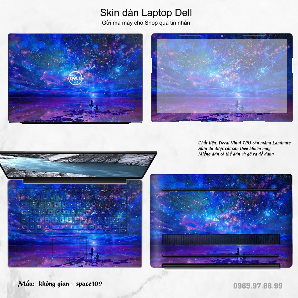 Skin dán Laptop Dell in hình không gian _nhiều mẫu 19 (inbox mã máy cho Shop)