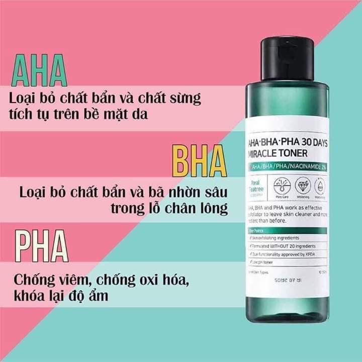 NƯỚC HOA HỒNG TONER SOME BY MI AHA –BHA-PHA 30 DAYS MIRACLE