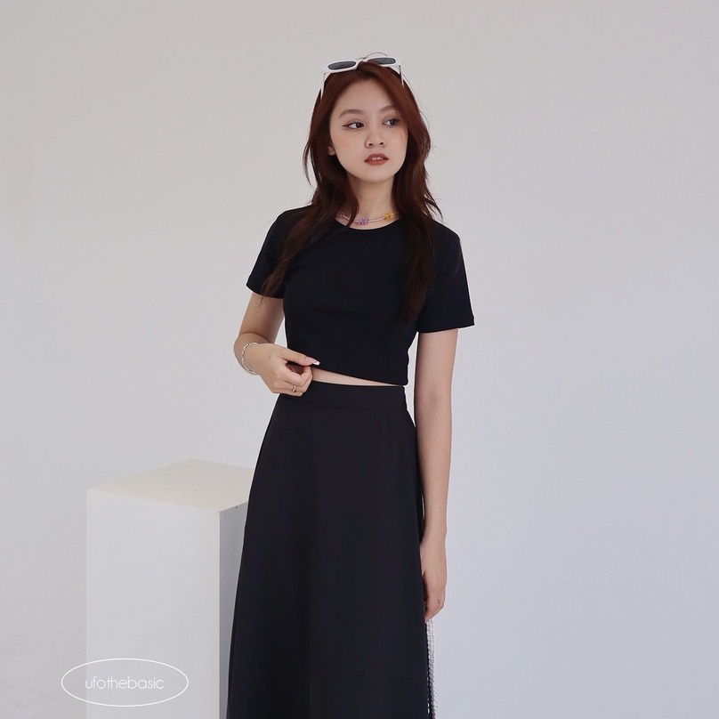 Áo croptop chất borib co giãn tốt freesize - Borib Croptop - by ufo.thebasic