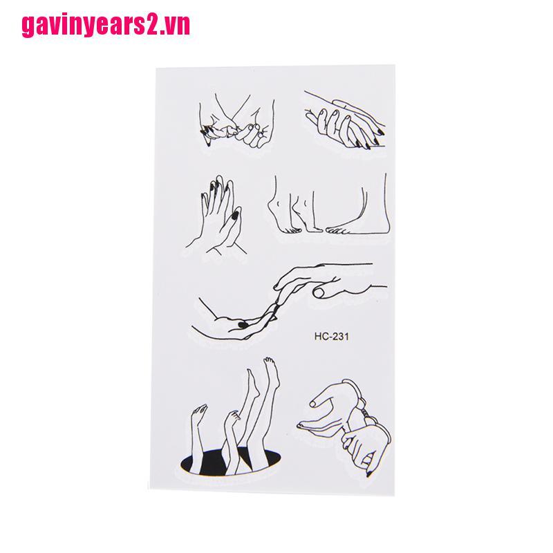 (Hàng Mới Về) Bộ 2 Hình Xăm Dán Chống Thấm Nước