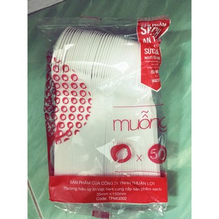 Combo 50 thìa nhựa dùng 1 lần Thuận Lợi