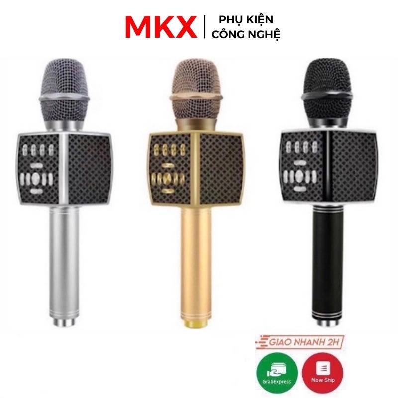 MIC KARAOKE BLUETOOTH YS 95 - MICRO KÈM LOA CAO CẤP  - LIVESTREAM - ÂM THANH SỐNG ĐỘNG - THẺ NHỚ - GHI ÂM