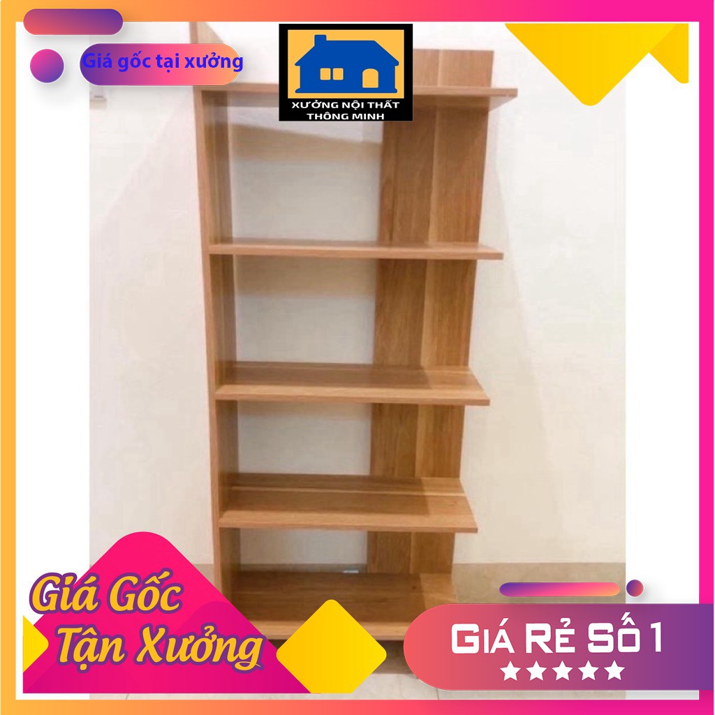 Kệ gỗ góc tường đa năng, kệ 5 tầng tiện lợi dễ dàng lắp ghép bằng vít, chất liệu nhựa MDF chống mối mối mọt cực tốt