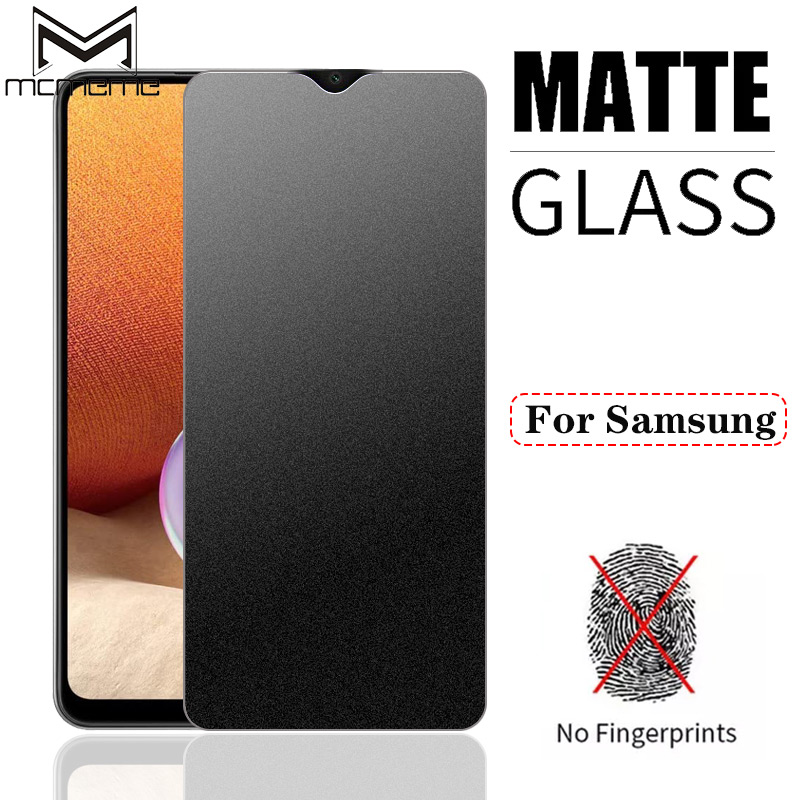 Kính cường lực chống vân tay Matte Tempered Glass Screen Protector Samsung ss Galaxy A02 A02s A12 A32 A42 A52 A72 5G 4G