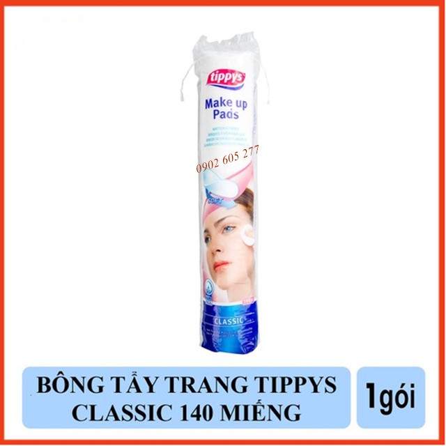 [Hàng chính hãng]Bông Tẩy Trang Tippys Classic Make Up Pads