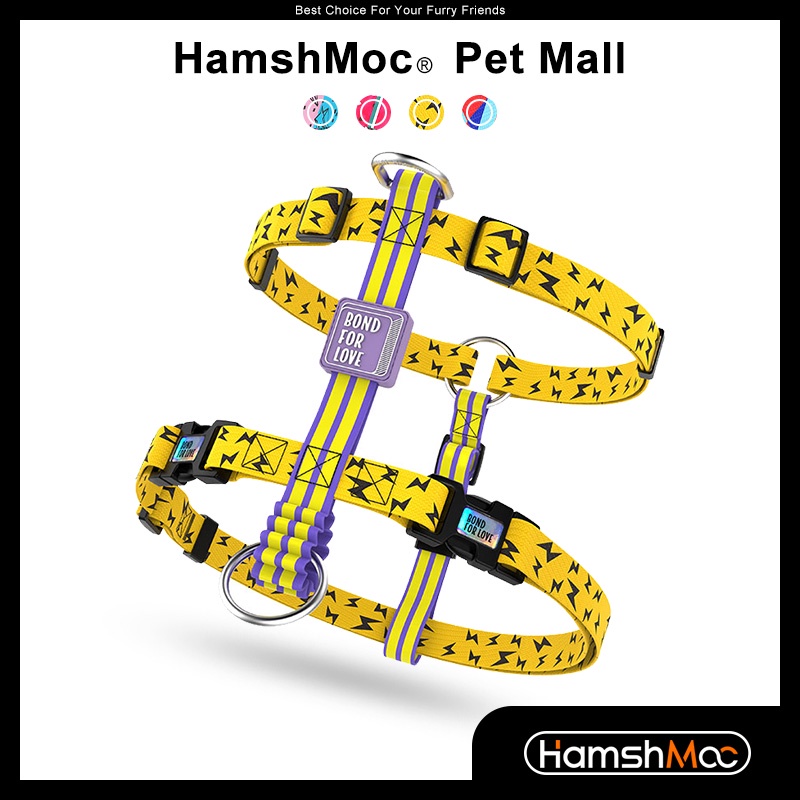 HamshMoc Dây Dắt Thú Cưng Đi Dạo Bằng Nylon Mềm Nhẹ Nhàng Có Thể Điều Chỉnh Kích Thước