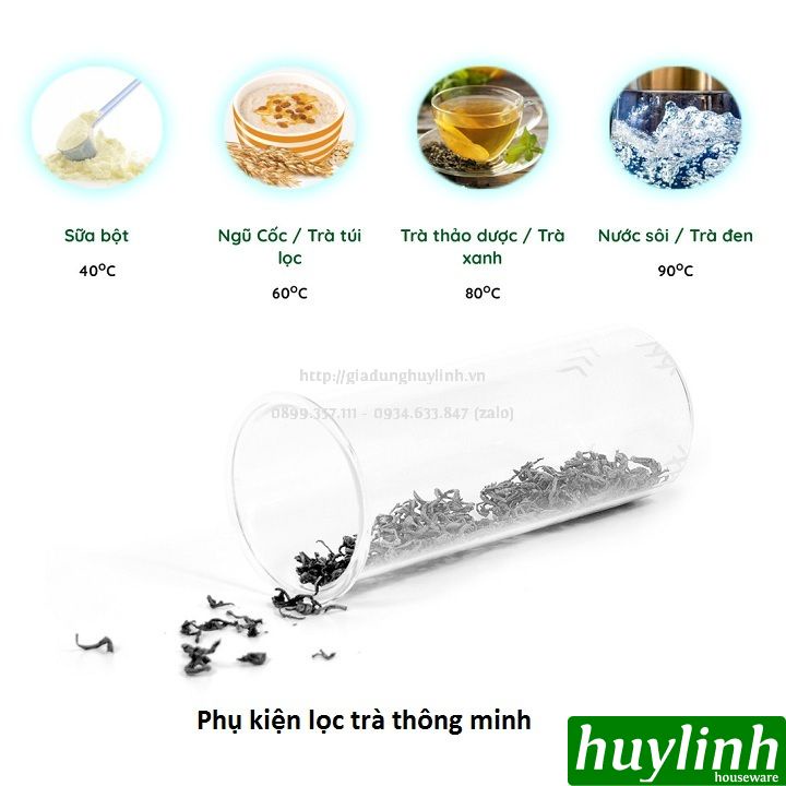 [Mã ELHAMS5 giảm 6% đơn 300K] Ấm - Bình đun nước pha trà thông minh Dreamer DK-S17 - 1.7 lít